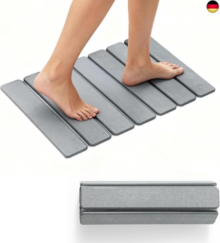 Faltbare stein badematte aus - faltbare,