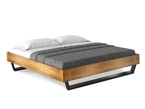 Kufenbett massivholzbett bett - kufenbett,