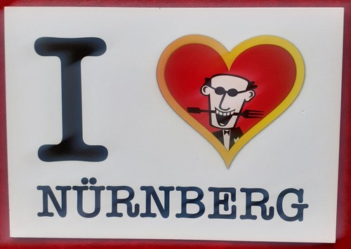 Postkarte love nürnberg - postkarte, i