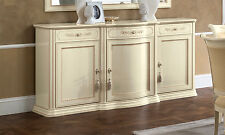 Klassische Anrichte Sideboard Wohnzimmerschrank Holz Furnier Beige Italienisch