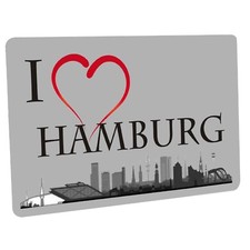 Fussmatte " i love Hamburg "