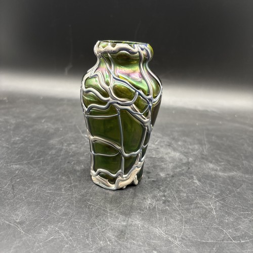 Jugendstil glasvase von palme - jugendstil,