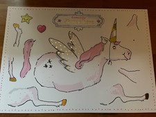 Neu Hampelmann Mobile Krima und  Isa Hampel Einhorn Dekoration Geburtstag