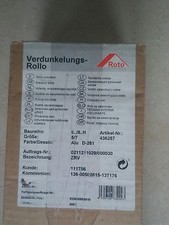 Roto Rollo ZRV 5/7 ALU D-261 Baureihe 6../8..H Verdunkelungsrollo