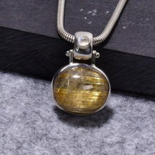 Rutilquarz Anhänger, 925er