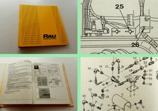 Rau Spridotrac TF Spritzanlage Betriebsanleitung Ersatzteilliste für Fastrac