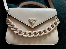 GUESS Corina Mini Top Handle Flap Handtasche Abendtasche Tasche Pale Rose