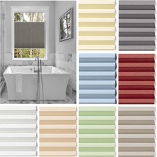 Waben Plissee zum Bohren Faltrollo Fenster Tür Plisseerollo Jalousie  nach Maß