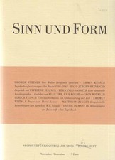 Heft 6; 2004. Sinn und Form