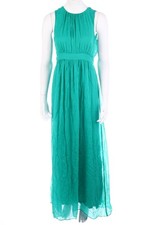 HALLHUBER Abendkleid aus Seide Raffungen D 36 smaragdgrün