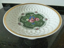 Konfektschale Obstschale mit Fuß. Bavaria Schumann Arzberg - Blumenmotiv