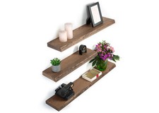 Rikmani Wandregal Holz massiv