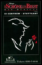 Werbe Aufkleber - Die Schöne und das Biest Musical Stuttgart - 7x11cm - 90er