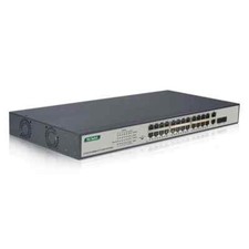 Digitus DN-95343 PoE Switch 24 Port Fast Ethernet 2 Gigabit Uplink Rackfähig