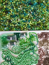 Konvolut Grün Lampwork