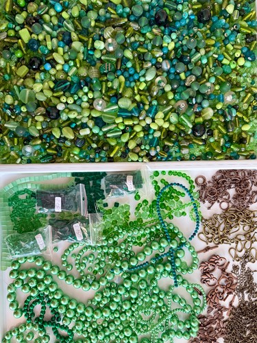 Konvolut grün lampwork - grün,