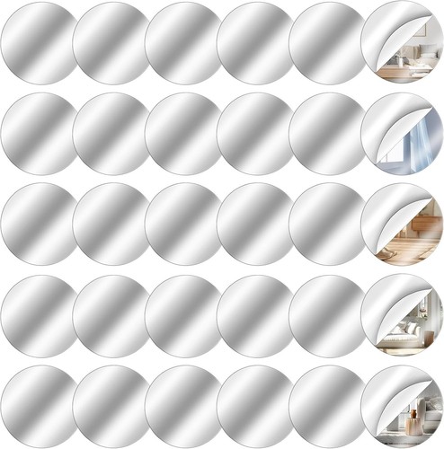 30x acryl rundspiegel 5cm - rundspiegel,