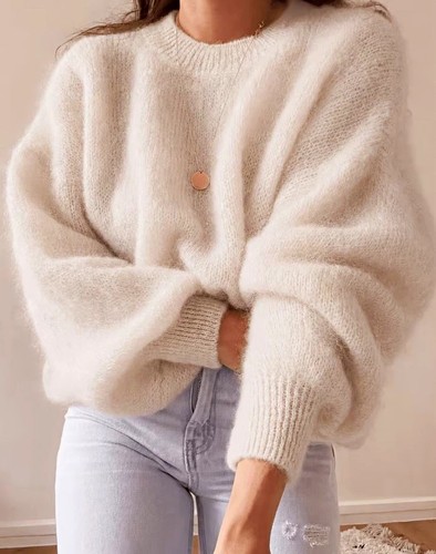 Damen strickpullover beige - damen,