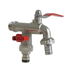 Auslaufhahn Doppel Wasserhahn