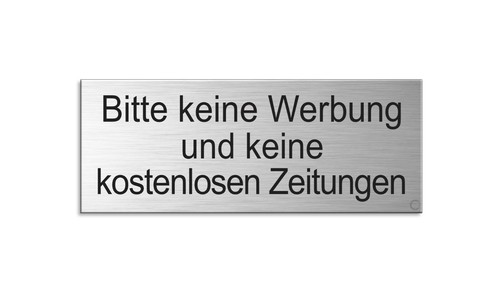 Briefkastenschild keine - briefkastenschild,
