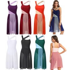 DE Damen Lyrisch Tanzkleid