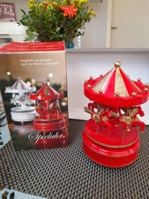 Weihnachtskarusell  Holz Spieluhr mit Jingle Bells Handbem. Karussell in OVP