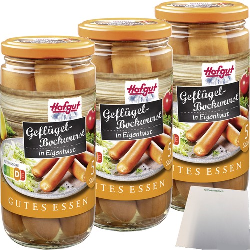 Hofgut geflügel bockwurst 3er - hofgut,
