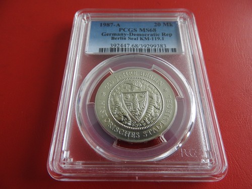 Ddr mark 1987 silber pcgs - 20,