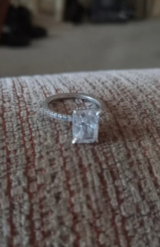 Sterling silber ring radiant - silber,