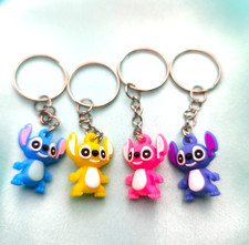 4 x Schlüsselanhänger Stitch 2,5cm (Lilo und Stitch) / für Kinder und Erwachsene