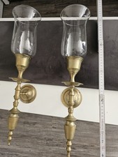 Alte Wandkerzenhalter Messing