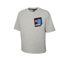 FILA T-Shirt mit Brusttasche - grau - Größe M