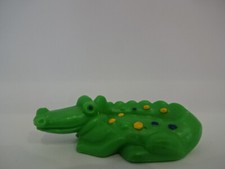 Sammel & Spielfigur " Krokodil mit gelb blaue Punkte