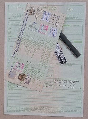 Papiere typenschild - papiere, +