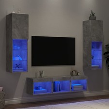 Wohnwand mit LED Wohnzimmer