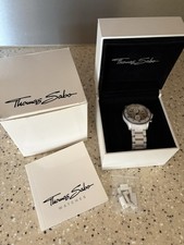 Thomas Sabo Uhr Keramik weiß • Chronograph•gebraucht in sehr gutem Zustand!