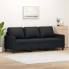 3-Sitzer-Sofa Schwarz 180 cm