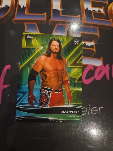 Topps wwf wwe styles - wwe, aj