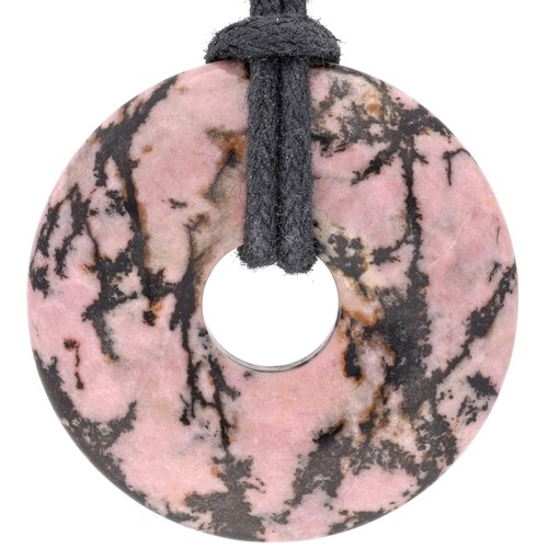 Rhodonit donut anhänger - donut, 30