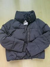ZARA Steppkurzjacke Schwarz