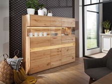 Highboard 164x152cm Massivholz Eiche Wildeiche geölt NEU OVP!!!