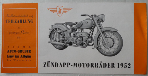 Original zündapp prospekt ks - zÜndapp,