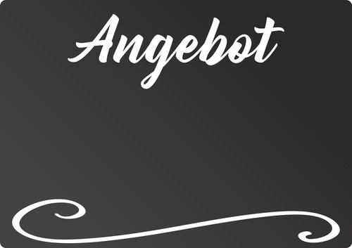 Angebot tafel waagerecht - angebot,