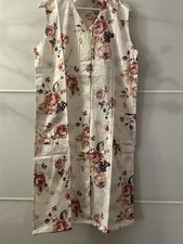 Damen Hausmantel Hauskleid Bademantel Morgenmantel mit Knöpfen SCHNÄPPCHEN