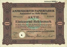 Ammendorfer Papierfabrik AG 1929 Ammendorf Halle Saale Sachsen Anhalt Merseburg