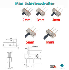 Mini Schiebeschalter 1P2T