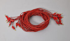 10x Stäubli MC Multi-Contact Messleitungen vergoldet 2mm 2m rot