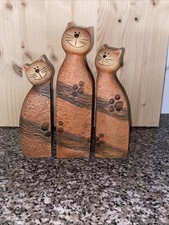 Deko Keramik 3 Katzen