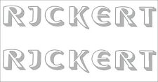 2 x Rickert  Aufkleber  160 mm x 25 mm  -  viele Farben