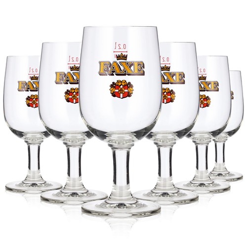 Faxe bier glas - 6x,